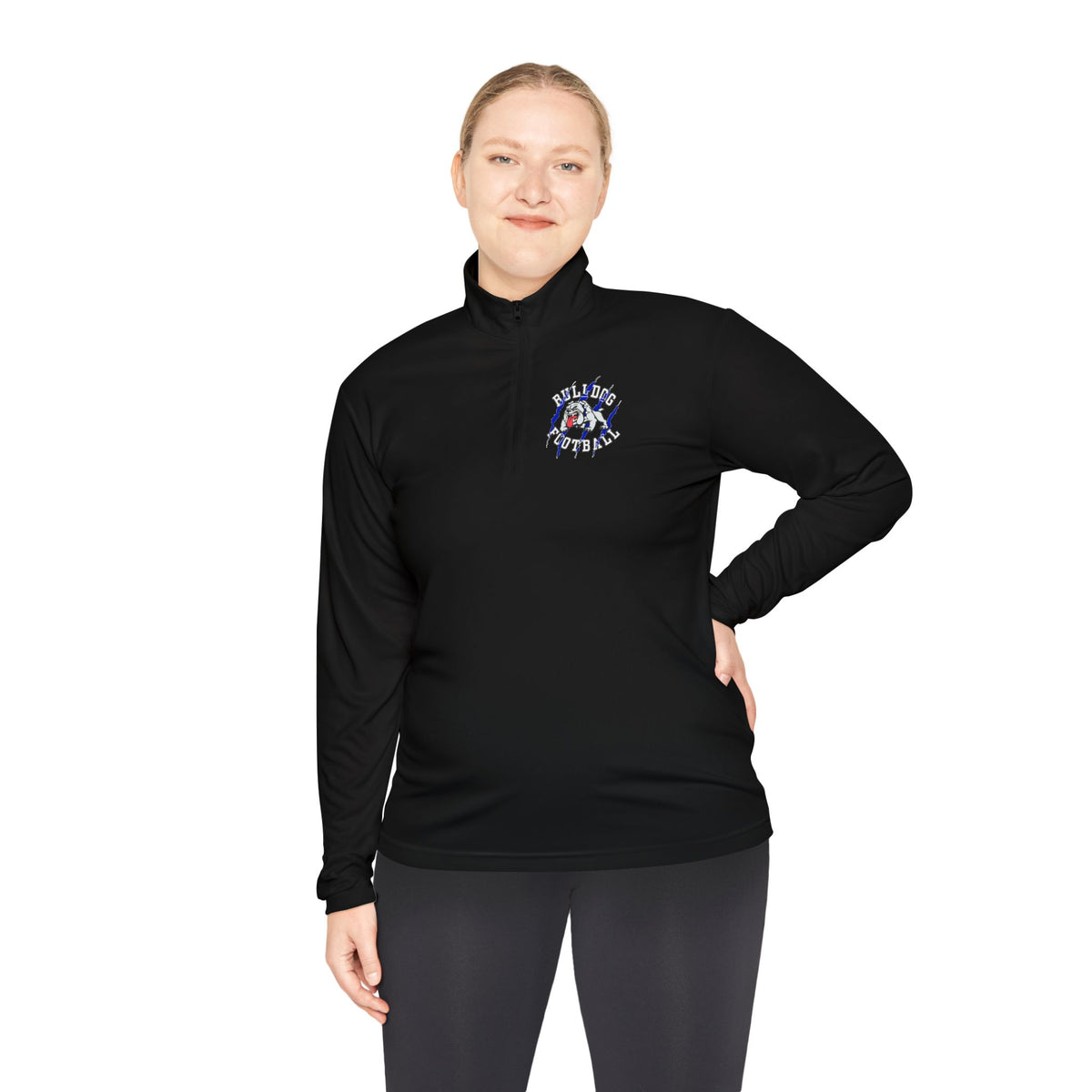 Bulldog Football Quarter-Zip Pullover