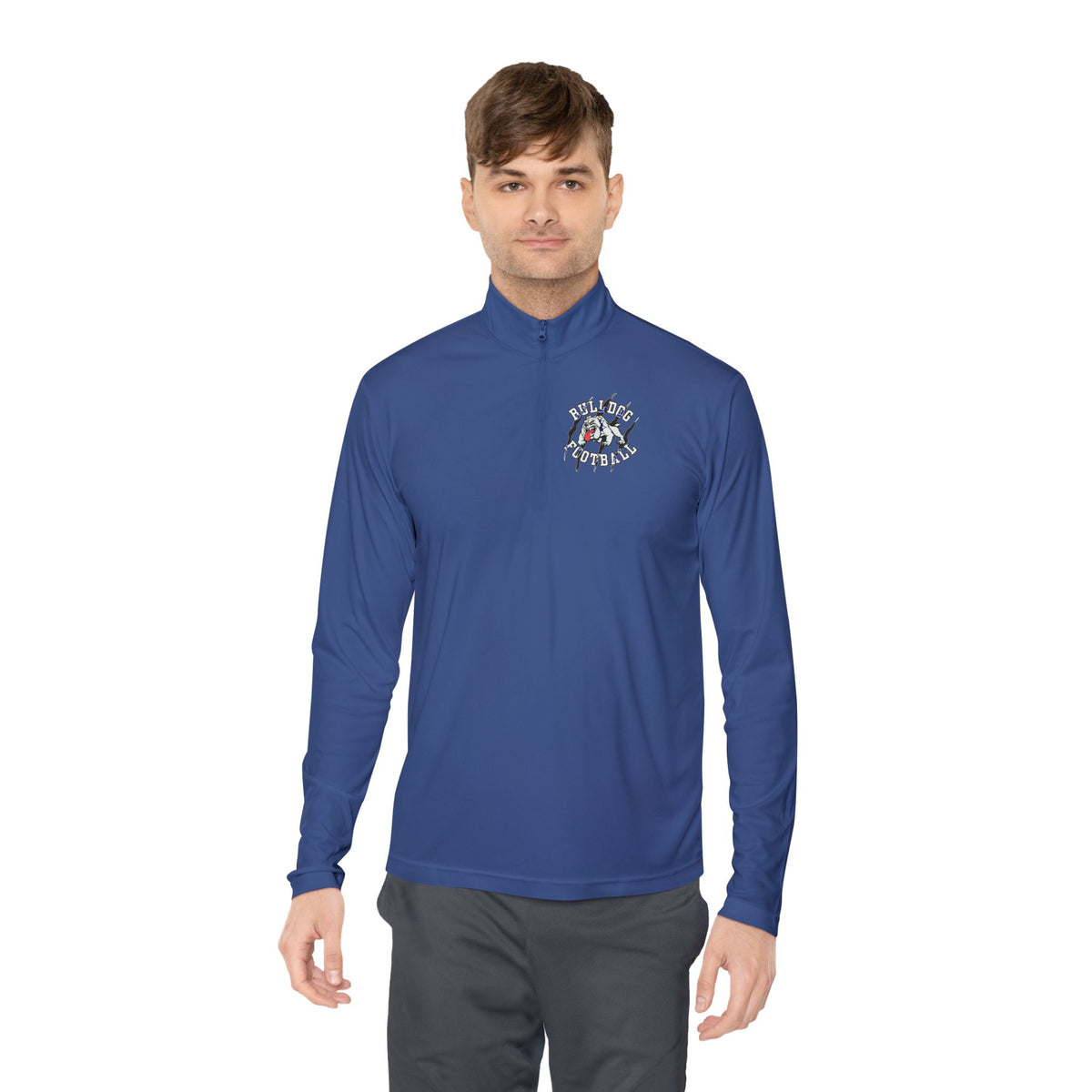 Bulldog Football Quarter-Zip Pullover