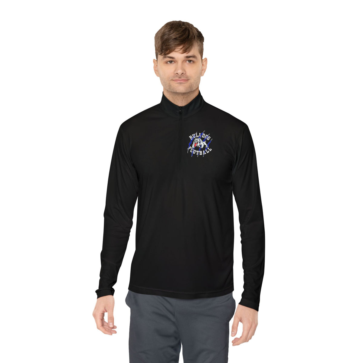 Bulldog Football Quarter-Zip Pullover